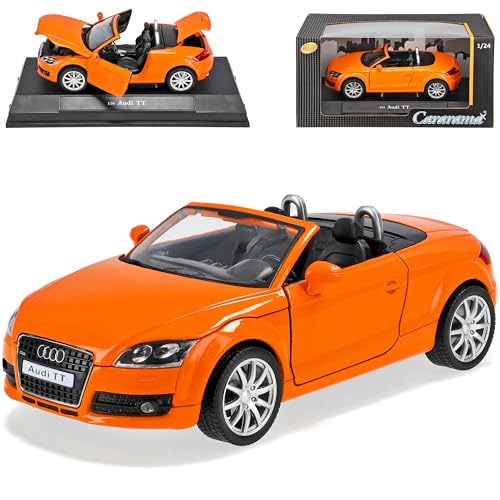 Cararama A*u*d*i TT 8J Cabrio Orange 2. Generation 2006-2014 1/24 Modell Auto von Cararama