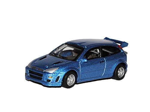 Cararama Ford Focus ST Blau 3 Türer 1. Generation 1998-2004 1/72 Modell Auto von Cararama