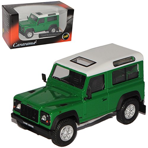 CARARAMA Land R*o*v*e*r Defender GrÜn 3 TÜrer Green Neu 1/43 Modellauto Modell Auto von CARARAMA