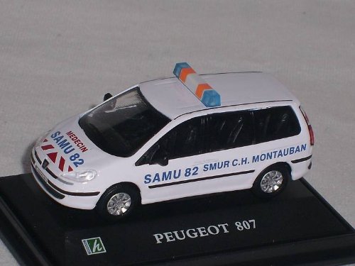 CARARAMA Peugeot 807 Weiss Samu Notarzt 1/72 Modellauto Model Auto von CARARAMA