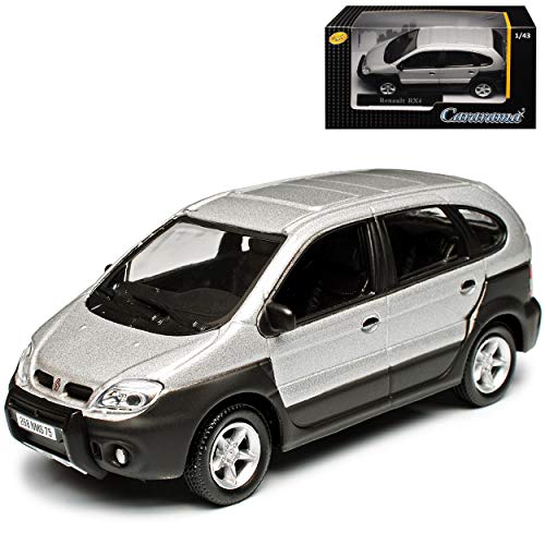 Cararama Renautl Megane Scenic RX4 Silber 1. Generation 1996-2003 Version Phase II Ab 2003 1/43 Modell Auto von binoa