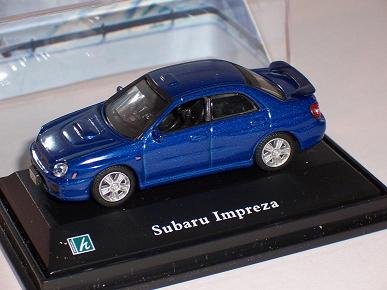 Cararama Subaru Impreza WRX Blau Limousine 1/72 Modellauto Modell Auto von Cararama