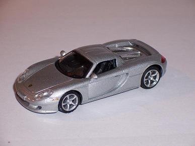 Cararama Porsche Carrera GT Silber Coupe 1/72 Modellauto Modell Auto von Cararama