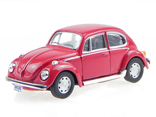 VW Käfer Beetle rot Modellauto in Vitrine Cararama 1:43 von Cararama