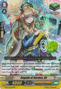 Regalia of Service, Eir - G-BT14/022EN - RR - Divine Dragon Apocrypha von Cardfight!! Vanguard Singles