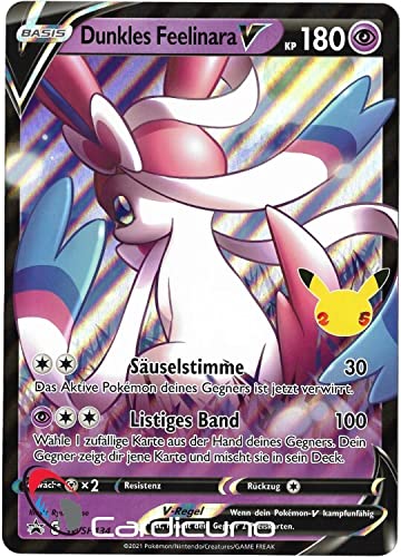 Cardicuno CC Dunkles Feelinara V SWSH134 Schwert & Schild Promo Sammelkarte | Dark Sylveon Deutsch von Cardicuno