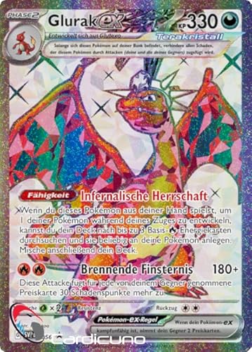 CC Glurak ex SVPDE056 Holo Karmesin & Purpur Promo Sammelkarte | Charizard ex Deutsch von Cardicuno