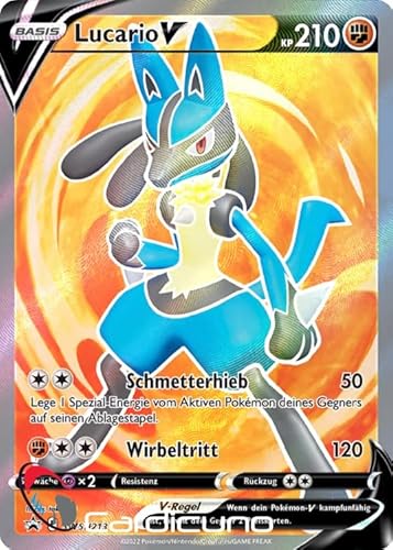 Cardicuno CC Lucario V SWSH213 Full Art Schwert & Schild Promo Sammelkarte Deutsch von Cardicuno