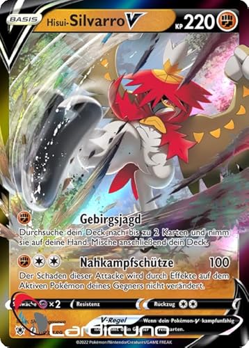 Cardicuno ASR Hisui-Silvarro V 083/189 Astralglanz Sammelkarte Hisuian Decidueye Deutsch von Cardicuno