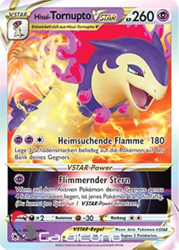 Cardicuno ASR Hisui-Tornupto VSTAR 054/189 Astralglanz Sammelkarte | Hisuian Typhlosion Deutsch von Cardicuno