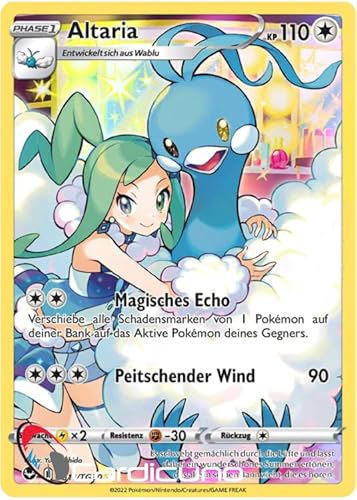 Cardicuno Altaria TG11/TG30 Full Art Trainer Galerie Silbernde Sturmwinde Sammelkarte Deutsch von Cardicuno