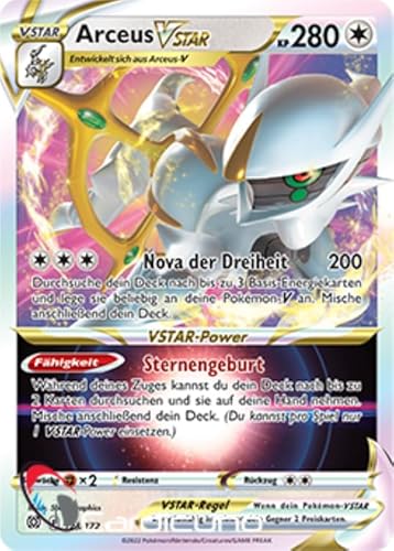 Cardicuno BRS Arceus VSTAR 123/172 Strahlende Sterne Sammelkarte Deutsch von Cardicuno