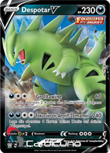 Cardicuno BST Despotar V 097/163 Kampfstile Sammelkarte | Tyranitar Deutsch von Cardicuno