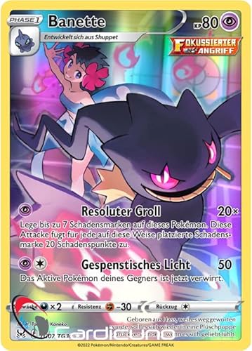 Cardicuno Banette TG07/TG30 Alternate Art Verlorener Ursprung Pokémon Sammelkarte Deutsch von Cardicuno