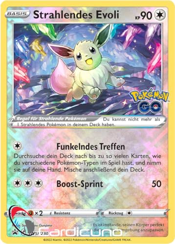 Cardicuno CC Strahlendes Evoli SWSH230 Promo Holo | Radiant Eevee Deutsch von Cardicuno