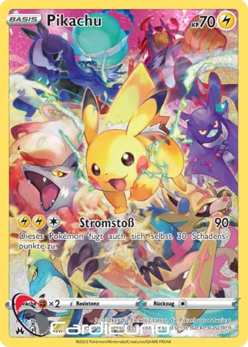 Cardicuno CRZ 160/159 Pikachu Secret Rare Zenit der Könige Deutsch von Cardicuno