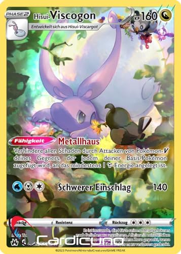 Cardicuno CRZ GG21/GG70 Hisui-Viscogon Alternate Art Zenit der Könige | Hisuian Goodra Deutsch von Cardicuno