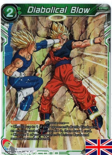 Cardicuno - Diabolical Blow - BT14-088 C - Foil - Dragon Ball Super - Englisch - Mit Toploader von Cardicuno