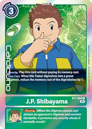 Cardicuno J.P. Shibayama BT7-089 EN Digimon Next Adventure Sammelkarte von Cardicuno