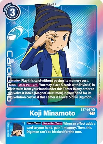 Cardicuno Koji Minamoto BT7-087 EN Digimon Next Adventure Sammelkarte von Cardicuno