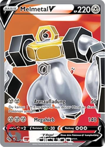 Cardicuno Melmetal V 075/078 FULL ART Pokémon Go Sammelkarte Deutsch von Cardicuno