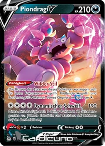 Cardicuno Piondragi V 118/196 Verlorener Ursprung Pokémon Sammelkarte Deutsch von Cardicuno