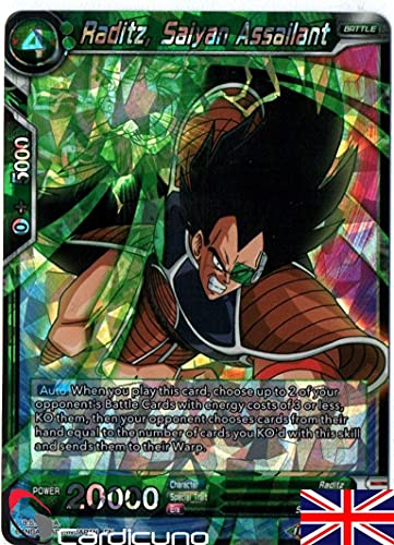 Cardicuno - Raditz, Saiyan Assailant - BT7-052 R - Foil - Dragon Ball Super - Englisch - Mit Toploader von Cardicuno