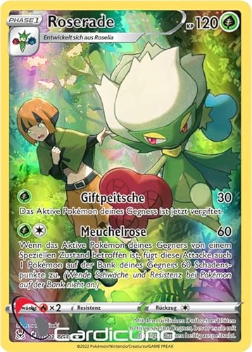 Cardicuno Roserade TG02/TG30 Alternate Art Verlorener Ursprung Pokémon Sammelkarte Deutsch von Cardicuno