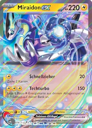 Cardicuno SV03 079/197 Miraidon ex Doppelstern Obsidianflammen Deutsch von Cardicuno