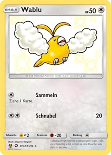 Cardicuno SV42/SV94 Schimmerndes Wablu Verborgenes Schicksal | Shiny Swablu Deutsch Cardicuno SV42/SV94 Schimmerndes Wablu Verborgenes Schicksal | Shiny Swablu Deutsch von Cardicuno