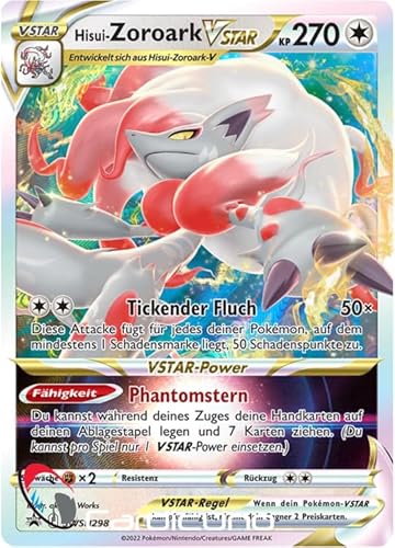 Cardicuno SWSH Promo Karte SWSH298 Hisui-Zoroark VSTAR Full Art Alternate Art Sammelkarte Deutsch von Cardicuno