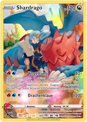 Cardicuno Shardrago TG09/TG30 Alternate Art Silberne Sturmwinde Trainer Galerie Sammelkarte | Druddigon Deutsch von Cardicuno