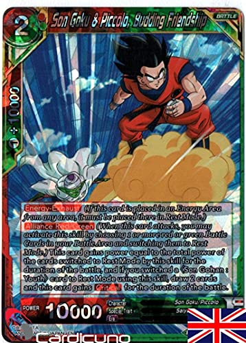 Cardicuno - Son Goku & Piccolo, Budding Friendship - BT7-112 R - Foil - Dragon Ball Super - Englisch - Mit Toploader von Cardicuno