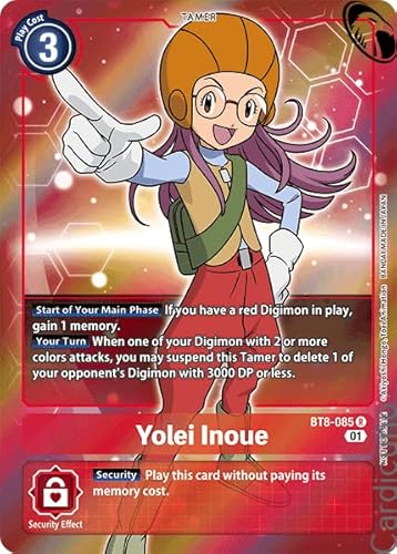 Cardicuno Yolei Inoue BT8-085 Alternate Art EN New Awakening Digimon Sammelkarte von Cardicuno