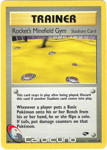 Rocket's Minefield Gym 119/132 Gym Challenge Pokémon Trading Card English von Cardicuno