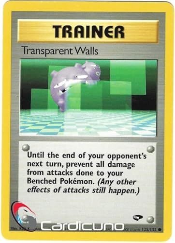 Transparent Walls 125/132 Gym Challenge Pokémon Trading Card English von Cardicuno