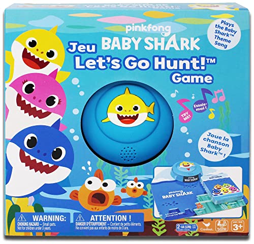 Baby Shark - Let's Go Hunt - Kinderspiel mit Musik für 2-6 Spieler ab 3 Jahren von Spin Master Games