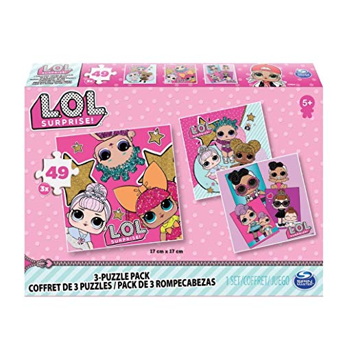 L.O.L. Surprise! 6052478 L.O.L L.O.L. Surprise 3-Pack von Puzzles, Mehrfarbig von Cardinal