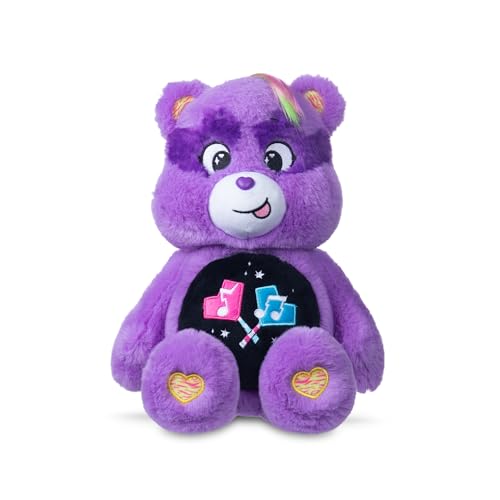 Basic Fun Care Bears 35cm Rock Theme Plüsch – Share Bear – Umweltfreundliches Sammlerstück mit kräftigem Lila – Für Kinder & Fans Basic Fun Care Bears 35cm Rock Theme Plüsch – Share Bear – Umweltfreundliches Sammlerstück mit kräftigem Lila – Für Kinder & Fans von Care Bears