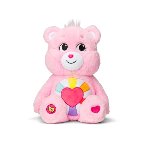 Care Bears 22139 14 Inch Medium Plush Hopeful Heart Bear, Collectable Cute Plush Toy, Cuddly Toys for Children, Soft Toys for Girls and Boys, Cute Teddies Suitable for Girls and Boys Aged 4 Years + von Care Bears