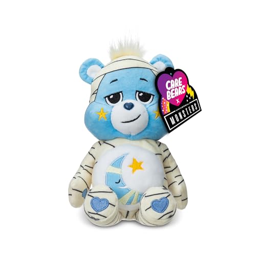 Care Bears Universal Monsters Plüschtier 22,9 cm, lustige Größe, Schlafenbär als die Mumie, weicher, kuscheliger Plüsch, Stofftier für Mädchen und Jungen, ab 4 Jahren von Care Bears