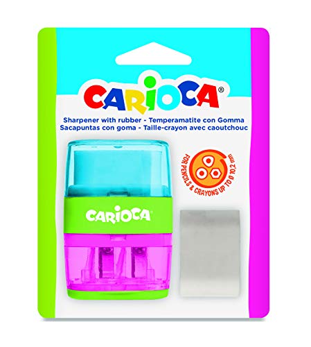 Carioca - Bleistiftspitzer mit Gummi, Farbe unangegeben (43107) von Carioca