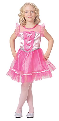 Caritan -480011 – Kleid von Fee oder Prinzessin mit Schmetterling auf Bustier – 3 – 4 Jahre – Rosa von Caritan