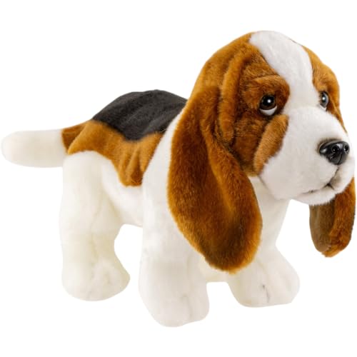 Carl Dick Basset Hund stehend 32cm Plüschtier, Stofftier, Kuscheltier 3622 von Carl Dick