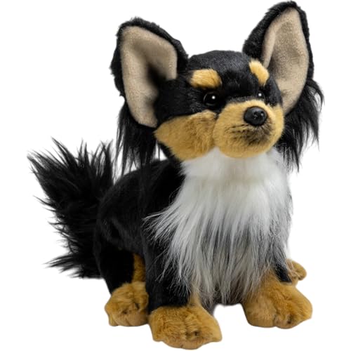 Carl Dick Chihuahua sitzend schwarz-braun ca. 24cm Plüschtier, Stofftier, Kuscheltier 3602 von Carl Dick