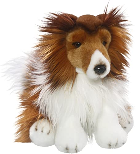 Carl Dick Collie, Langhaarcollie sitzend, Hund, Plüschtier, Kuscheltier, ca. 25cm 3345 von Carl Dick