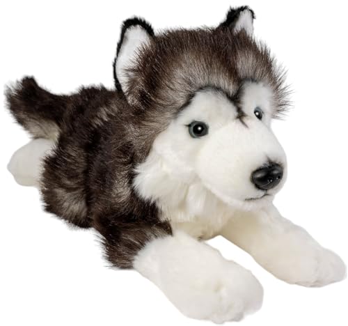 Carl Dick Husky, schwarz, liegend, Hund, Plüschtier, Kuscheltier ca. 32cm 3552 von Carl Dick