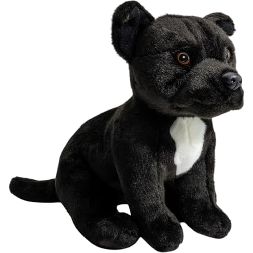 Carl Dick Stafford Bullterrier schwarz ca. 32cm Plüschtier, Stofftier, Kuscheltier 3623 von Carl Dick