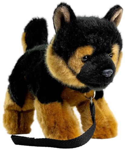 Carl Dick Schäferhund Welpe mit Leine, Hund, Plüschtier, Kuscheltier, ca. 21cm 3486 von Carl Dick