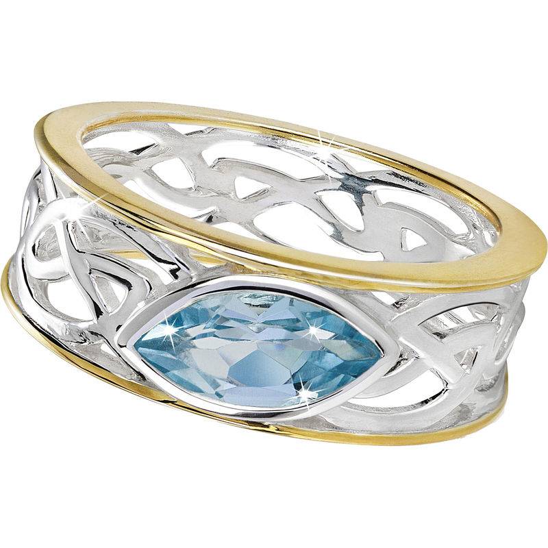 CM Ring „Skye“ bicolor, 925 Silber (Größe: 20) von Carla Mutoni